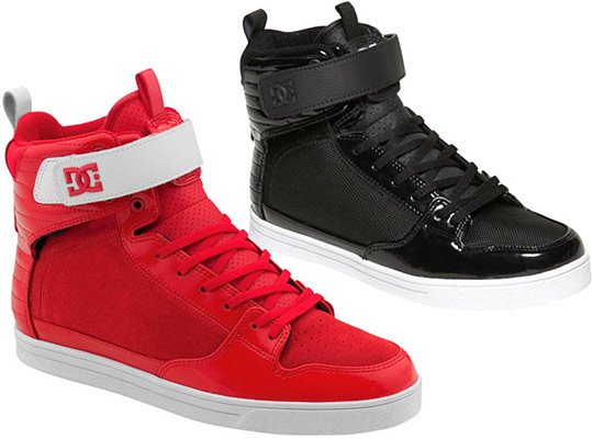 high tops dc shoes. The high-top shoe comes in